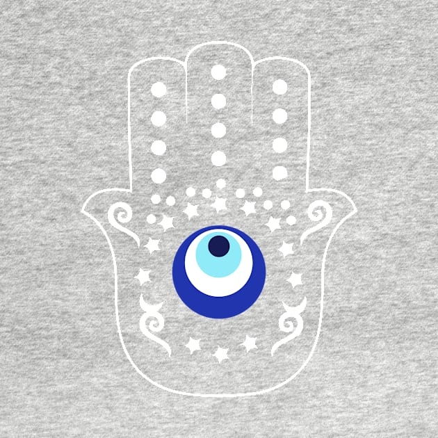 Hand of Hamsa fatima evil eye by livania